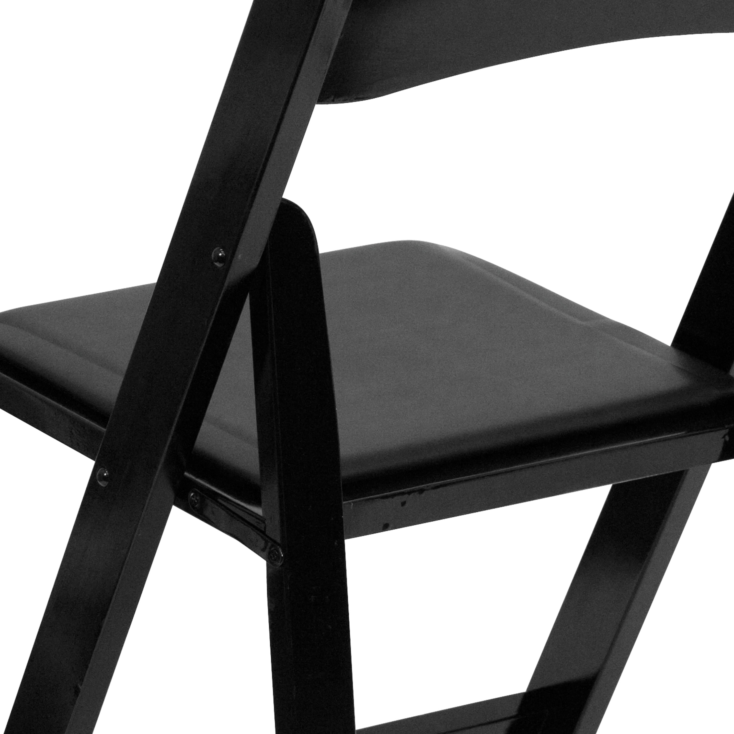Series Wood Folding Chair with Vinyl Padded Seat
