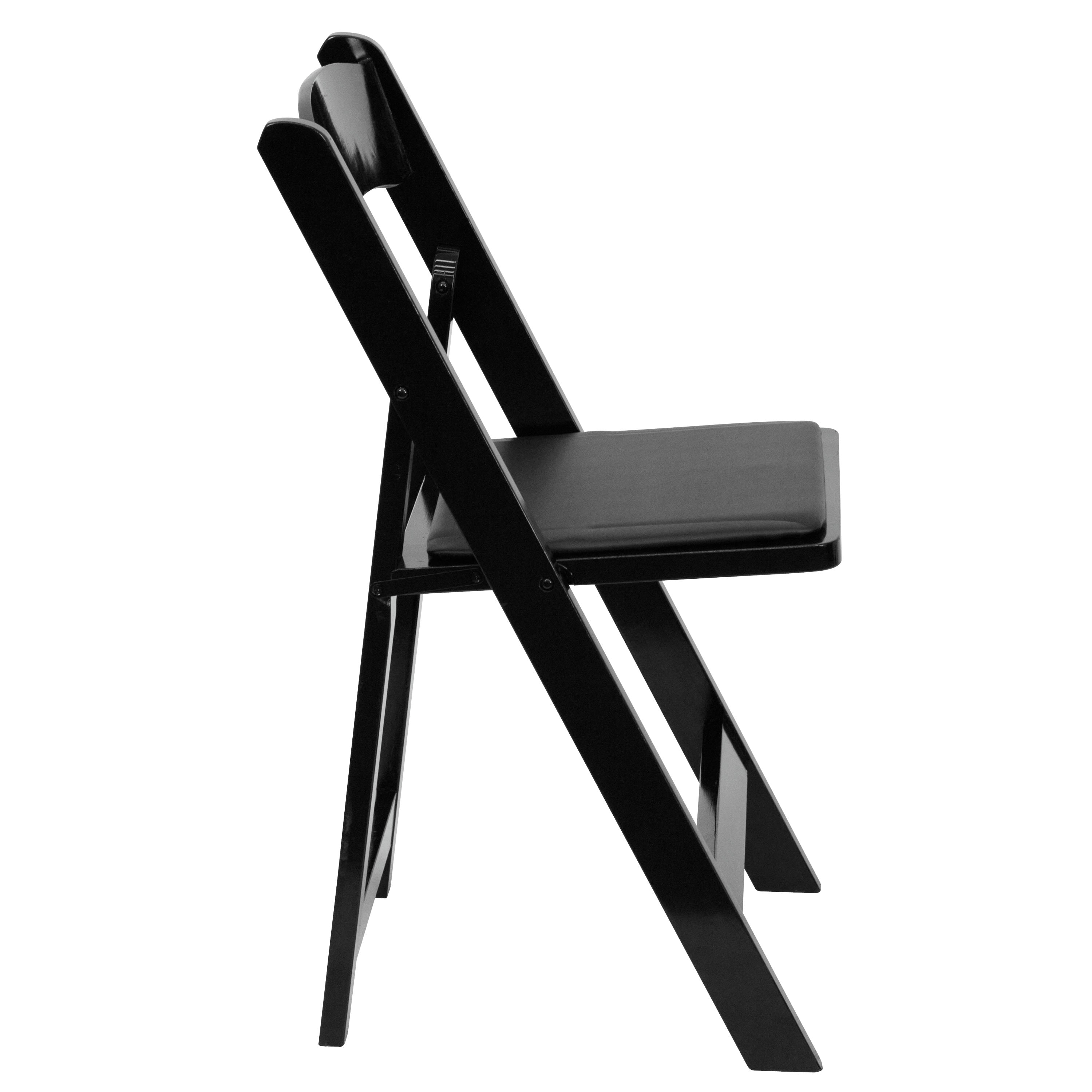 Series Wood Folding Chair with Vinyl Padded Seat