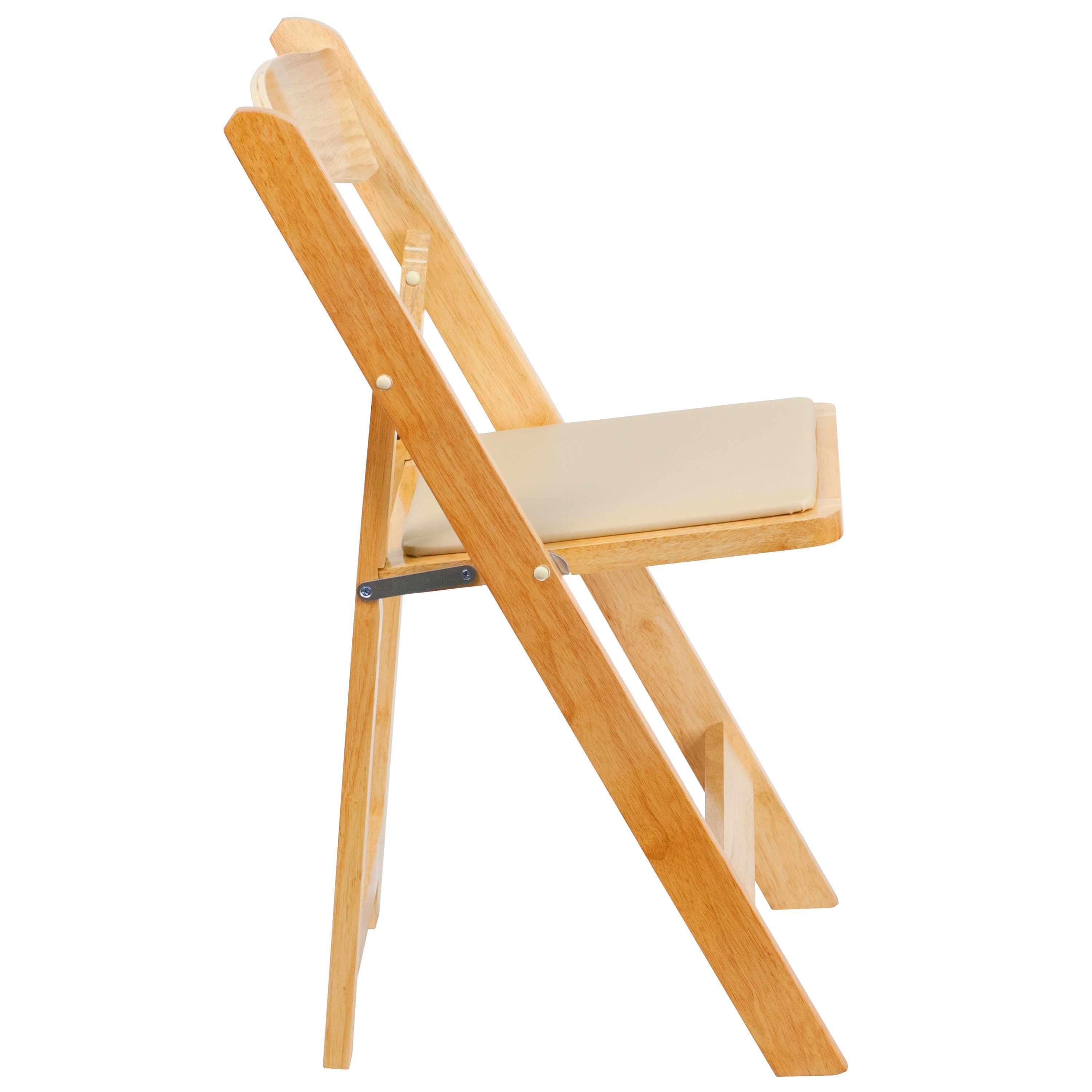 Series Wood Folding Chair with Vinyl Padded Seat