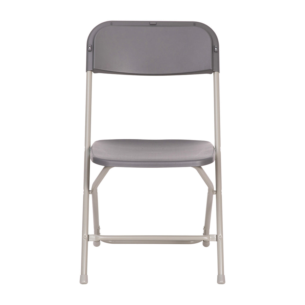 Big and Tall Commercial Folding Chair - Extra Wide 650LB. Capacity - Durable Plastic - 4-Pack
