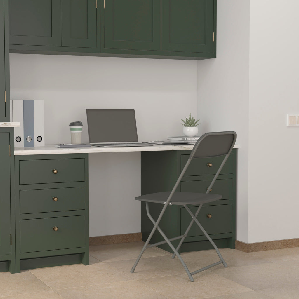 Big and Tall Commercial Folding Chair - Extra Wide 650LB. Capacity - Durable Plastic