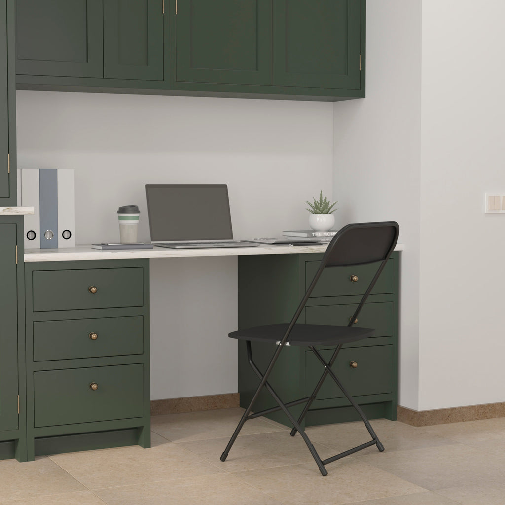 Big and Tall Commercial Folding Chair - Extra Wide 650LB. Capacity - Durable Plastic