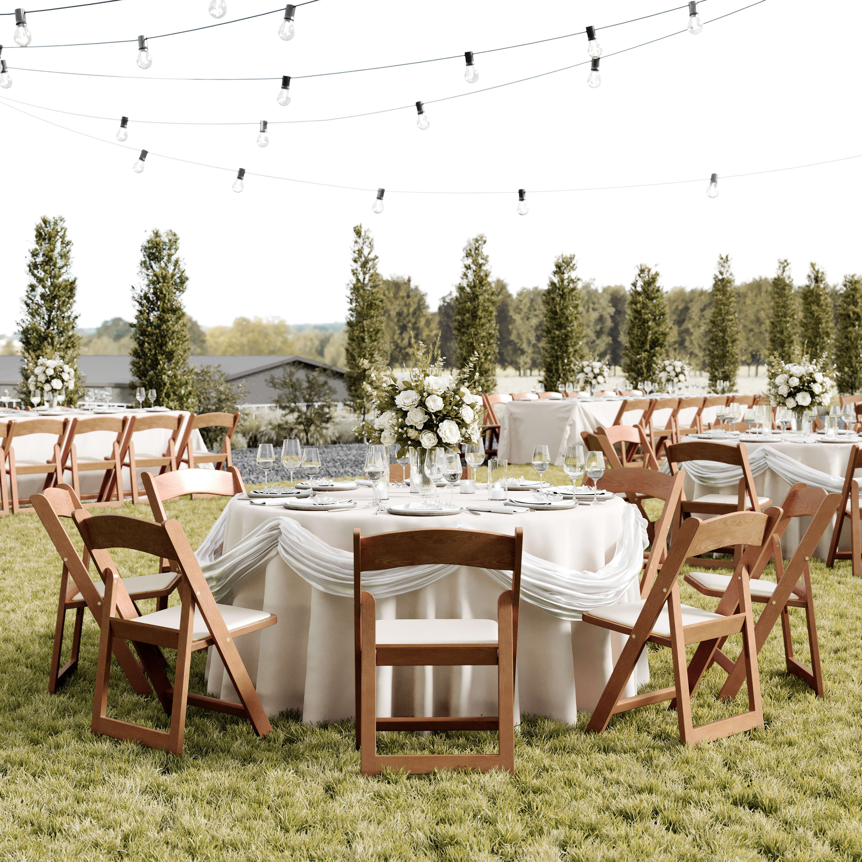 Folding Chair - Stackable Resin – 800LB Weight Capacity Event Chair