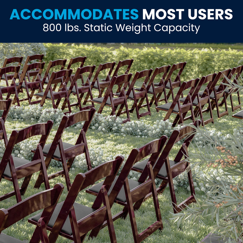 Folding Chair - Stackable Resin – 800LB Weight Capacity Event Chair