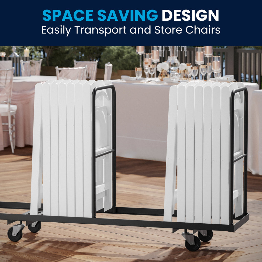 Folding Chair - Stackable Resin – 800LB Weight Capacity Event Chair