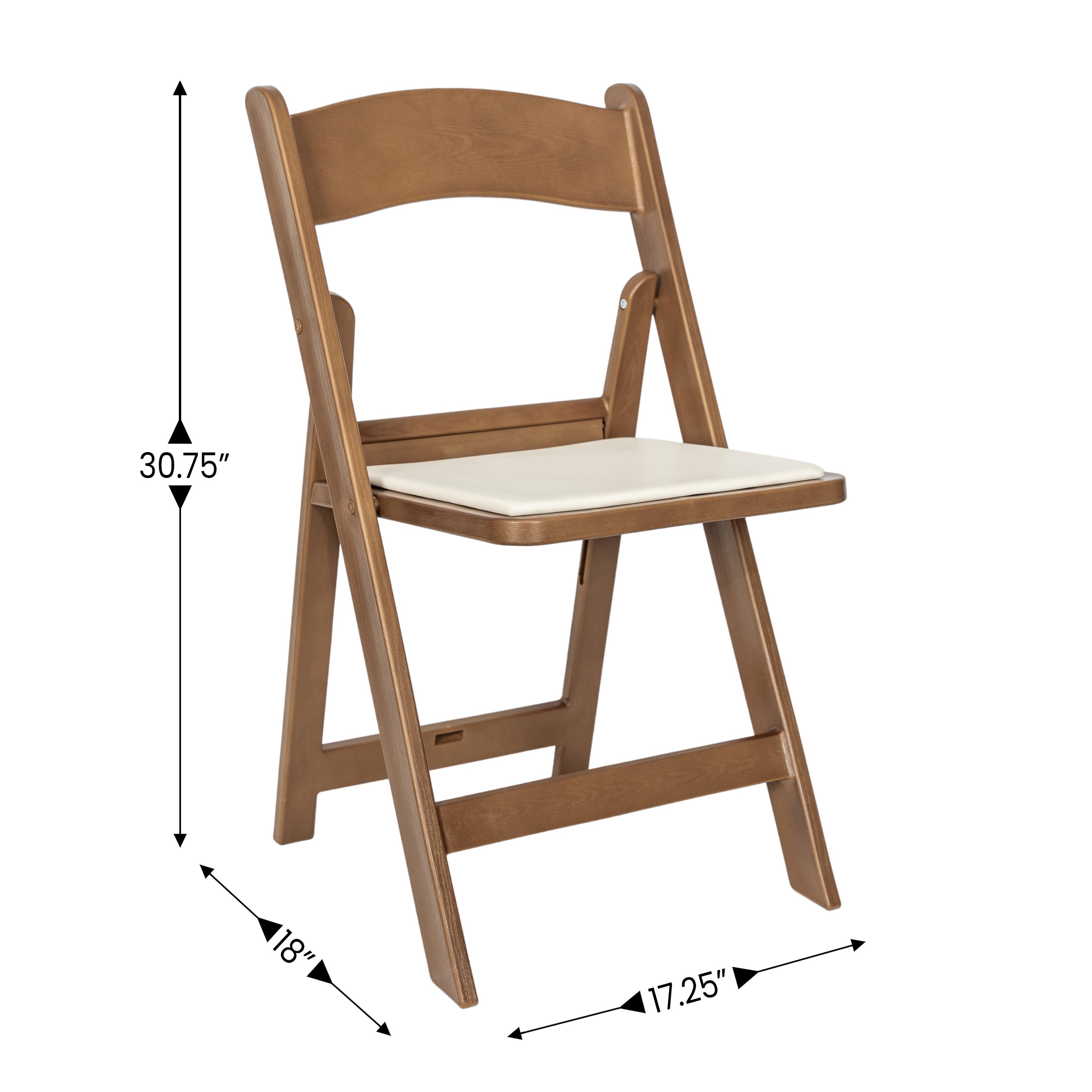 Folding Chair - Stackable Resin – 800LB Weight Capacity Event Chair
