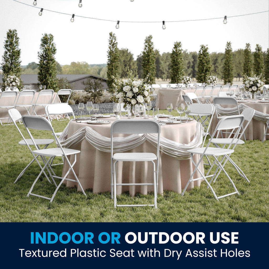 Series Plastic Folding Chair - 650LB Weight Capacity