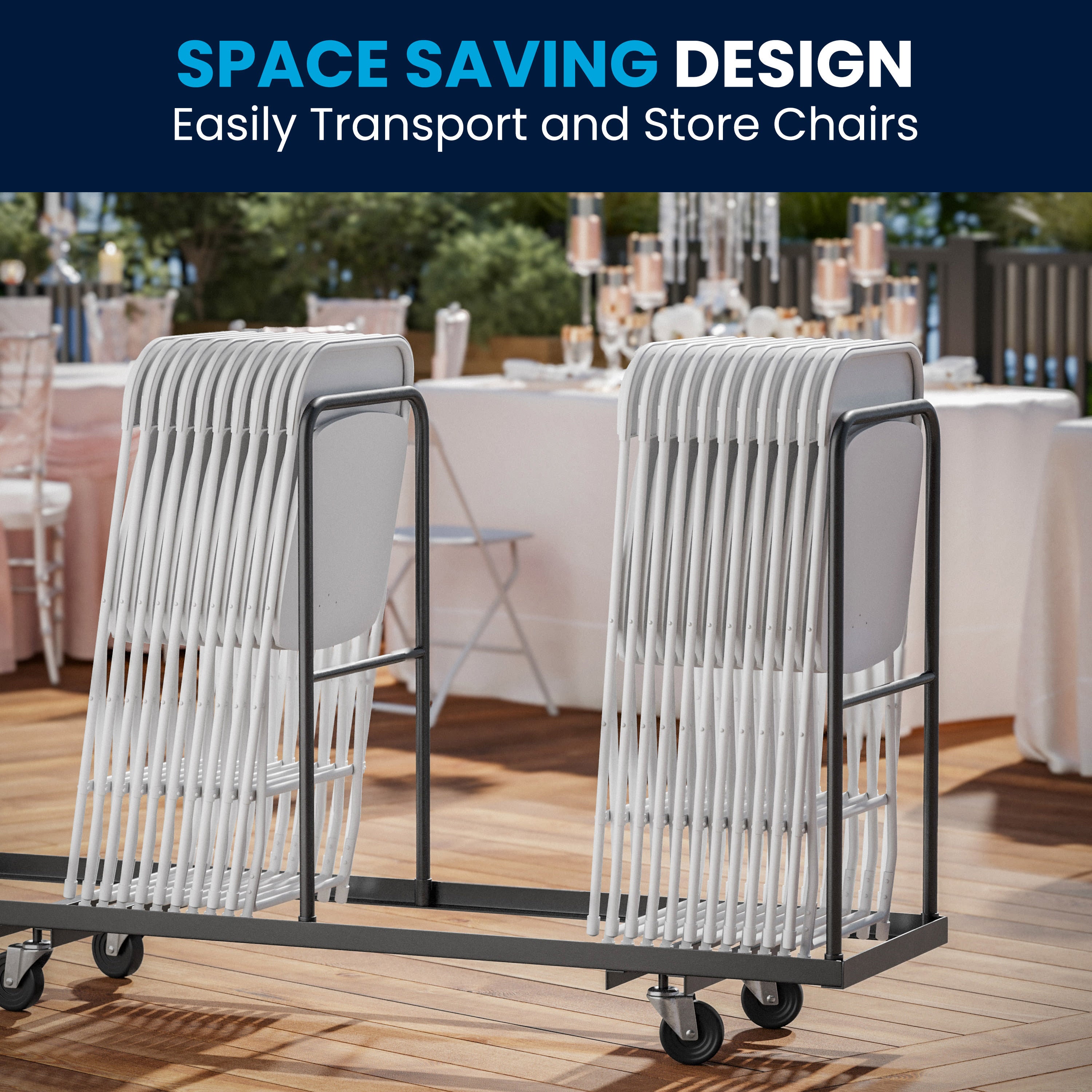 Series Plastic Folding Chair - 650LB Weight Capacity