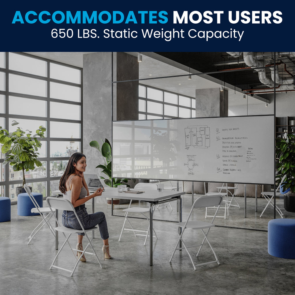 Series Plastic Folding Chair - 650LB Weight Capacity