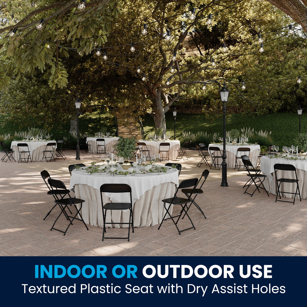 Series Plastic Folding Chair - 650LB Weight Capacity