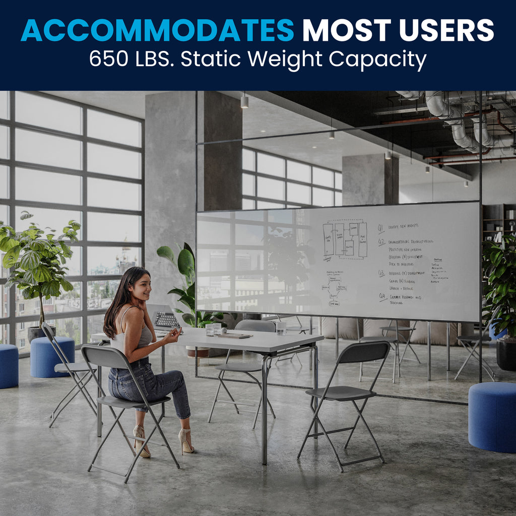 Series Plastic Folding Chair - 650LB Weight Capacity