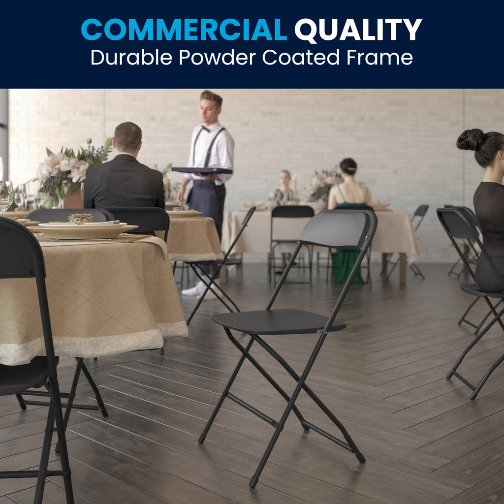 Series Plastic Folding Chair - 650LB Weight Capacity