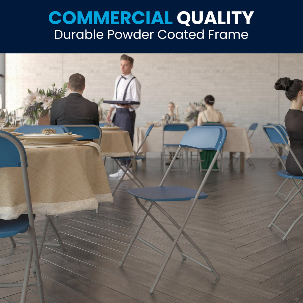 Series Plastic Folding Chair - 650LB Weight Capacity