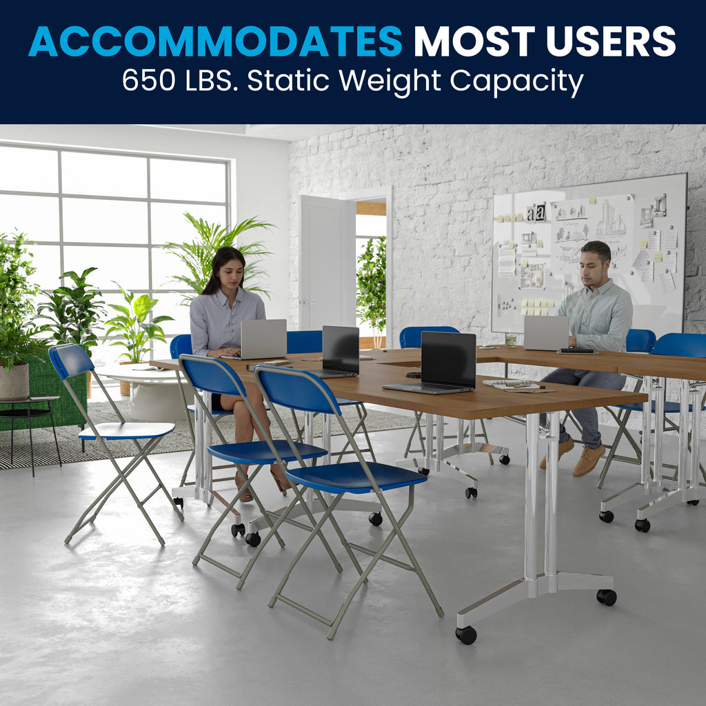 Series Plastic Folding Chair - 650LB Weight Capacity