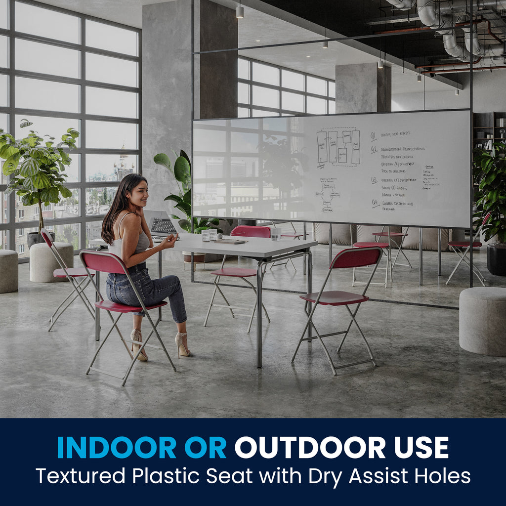 Series Plastic Folding Chair - 650LB Weight Capacity