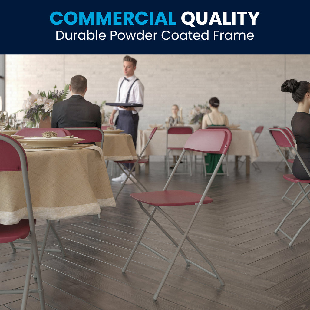 Series Plastic Folding Chair - 650LB Weight Capacity