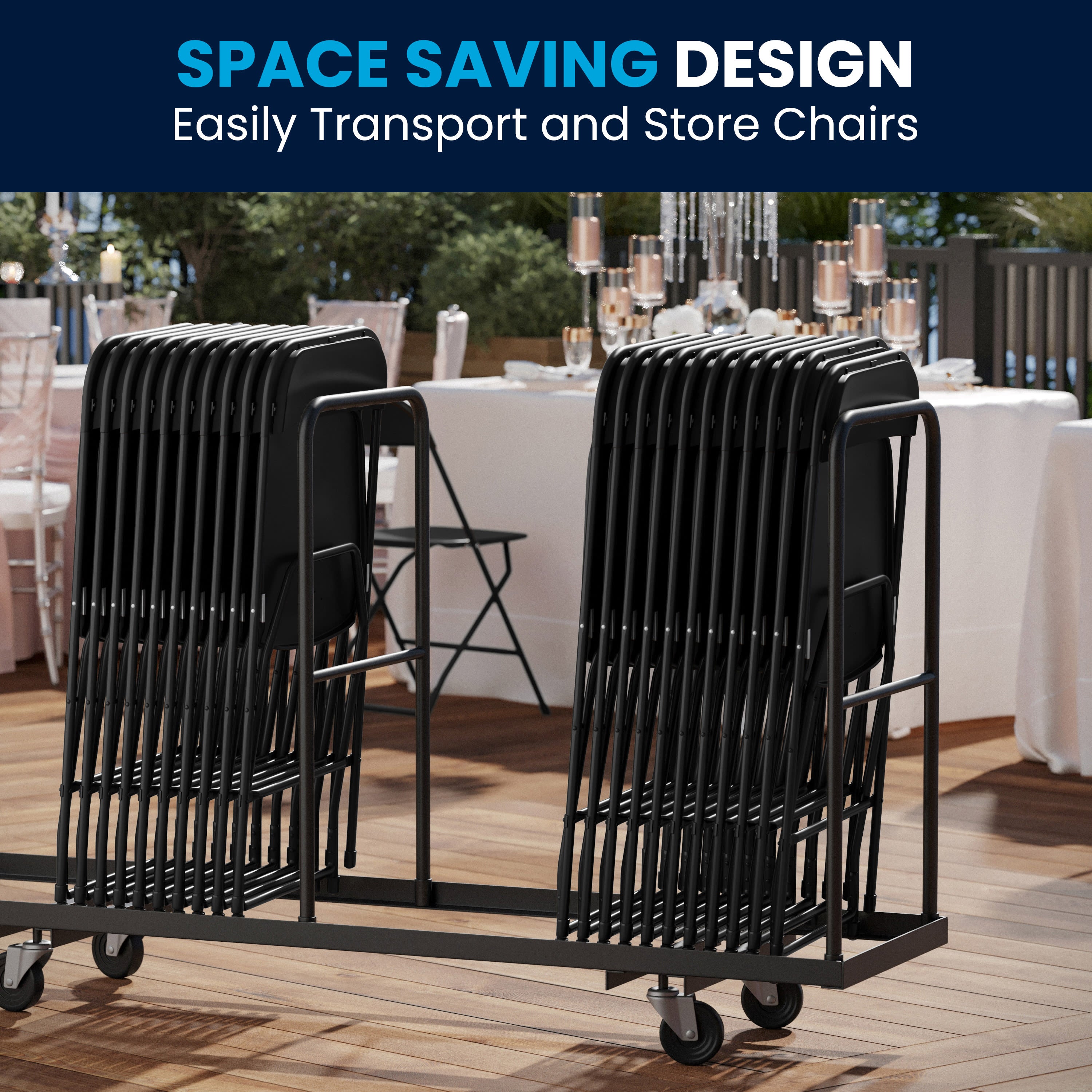 Series Plastic Folding Chair - 650LB Weight Capacity