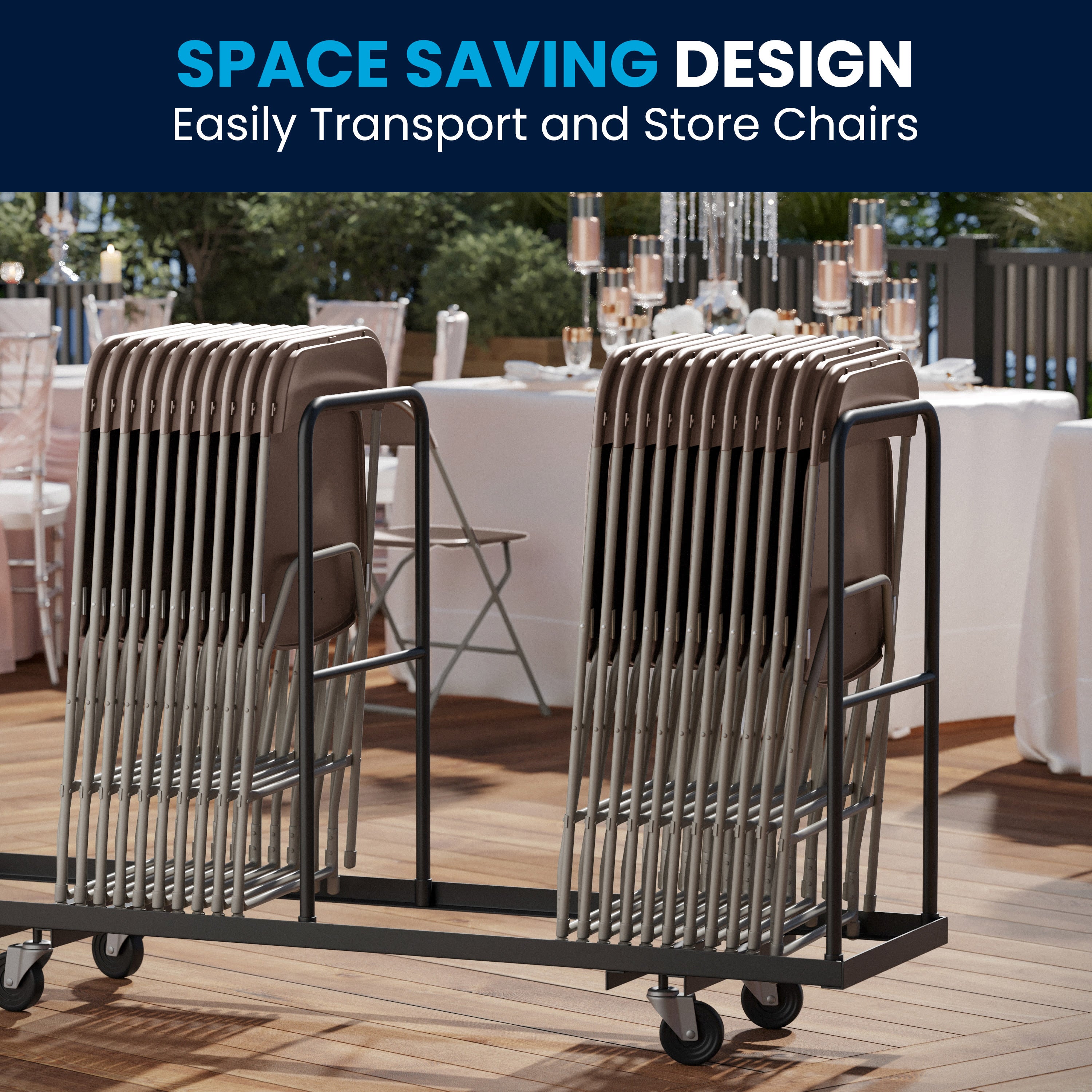 Series Plastic Folding Chair - 650LB Weight Capacity