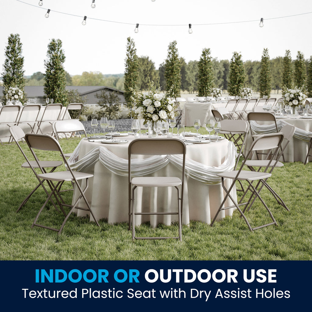 Series Plastic Folding Chair - 650LB Weight Capacity